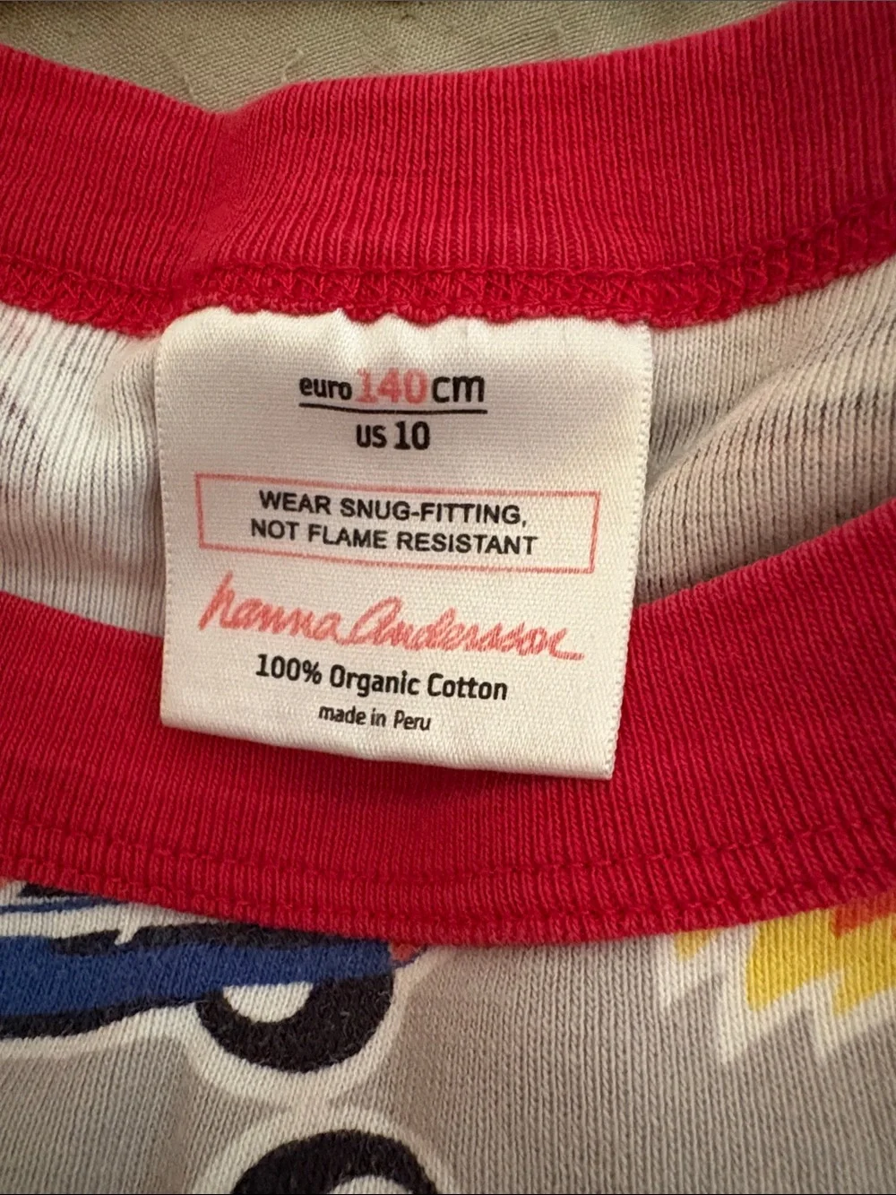 Hanna Anderson Kids Red-Trim Car Print Pajama Set - Multicolor Cars